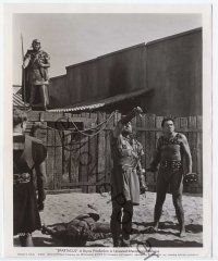 6k581 SPARTACUS 8x10 still '61 Stanley Kubrick, gladiator John Ireland with Charles McGraw!