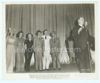 6k586 STAR SPANGLED RHYTHM 8x10 still '43 Paramount stars on stage with Victor Moore at microphone!