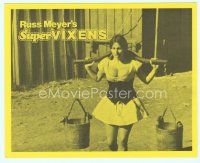 6k598 SUPER VIXENS 8x10 still '75 Russ Meyer, sexy buxom girl carrying buckets on a yoke!