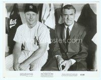 6k611 THAT TOUCH OF MINK 8x10 still '62 c/u of Cary Grant & Mickey Mantle in NY Yankees dugout!