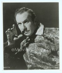 6k527 RAVEN 7.75x9.25 still '63 great close portrait of Vincent Price in wacky pose!