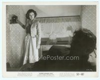 6k646 WHERE DANGER LIVES 8x10 still '50 Robert Mitchum in foreground, Faith Domergue by phone!