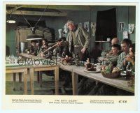 6k070 DIRTY DOZEN color 8x10 still '67 Lee Marvin goes over the mission with the condemned men!