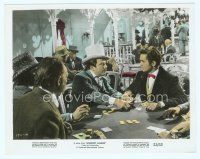 6k092 MISSISSIPPI GAMBLER color 8x10 still '53 Tyrone Power stops man from cheating at poker!