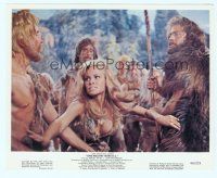 6k101 ONE MILLION YEARS B.C. color 8x10 still '66 sexiest prehistoric cave woman gets between guys!