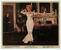 6k105 PRINCE & THE SHOWGIRL color 8x10 still #4 '57 full-length super sexy Marilyn Monroe in white!