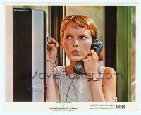 6k110 ROSEMARY'S BABY color 8x10 still '68 directed by Roman Polanski, close up of Mia Farrow!