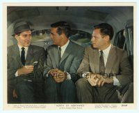 6k098 NORTH BY NORTHWEST color Eng/US 8x10 still #10 '59 Cary Grant held at gunpoint by 2 men!