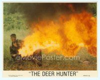 6k069 DEER HUNTER 8x10 mini LC '78 Michael Cimino, Robert De Niro with flamethrower in Vietnam!