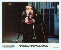 6k093 MS. .45 int'l 8x10 mini LC '81 Abel Ferrara cult classic, close up of cornered Zoe Tamerlis!