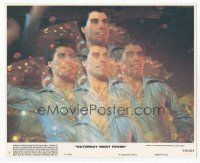6k111 SATURDAY NIGHT FEVER 8x10 mini LC #7 '77 best montage image of disco dancer John Travolta!