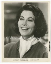 6m042 AVA GARDNER 8x10 still '64 head & shoulders smiling portrait from Seven Days in May!