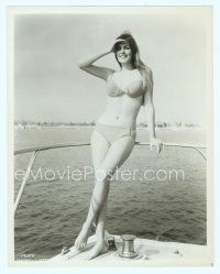 6m117 CRISTINA FERRARE 8x10.25 still '68 full-length sexy c/u in bikini from The Impossible Years!