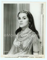6m136 DEBRA PAGET 8x10.25 still '56 close up in costume as Lilia from The Ten Commandments!