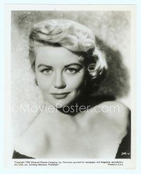 6m159 DOROTHY MALONE 8x10 still '56 close up of the sexy actress wearing a low-cut dress!
