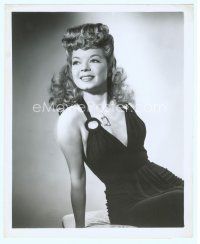 6m195 FRANCES LANGFORD 8x10 radio still '46 sexy portrait for appearance on NBC's The Drene Show!