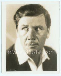 6m204 GEORGE BANCROFT 8.25x10.25 still '30s head & shoulders close up wearing collared shirt!