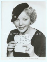 6m229 IDA LUPINO 7.5x9.75 still '34 super young close up showing off her new filing method!