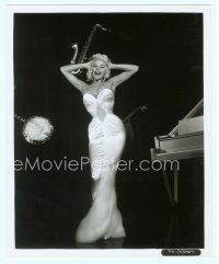 6m254 JAYNE MANSFIELD 8x10 still '60s sexiest full-length portrait surrounded by instruments!