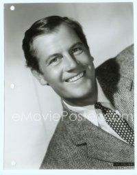 6m270 JOEL McCREA 7.25x9.25 still '40s wonderful smiling portrait of the leading man in a suit!