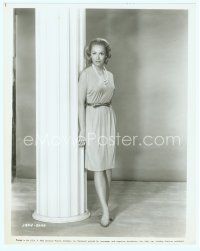 6m286 JULIE NEWMAR 8x10.25 still '63 full-length standing by column from For Love or Money!