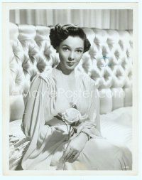 6m295 KATHRYN GRAYSON 8x10 still '40s seated portrait of the pretty actress holding a white rose!