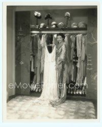 6m296 KAY FRANCIS 8x10 still '30s the beautiful actress showing off dresses in her closet!