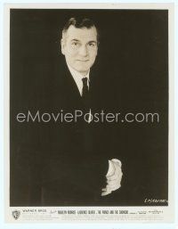 6m312 LAURENCE OLIVIER 8x10.25 still '57 portrait in suit & tie from The Prince & The Showgirl!