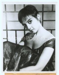 6m319 LILIANE MONTEVECCHI 7.25x9 news photo '58 close portrait of the wide-eyed French actress!