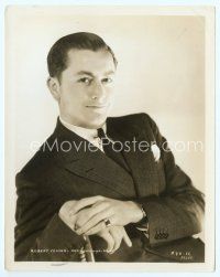 6m447 ROBERT YOUNG 8x10 still '30s waist-high smiling portrait with his hands clasped!