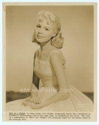6m457 SANDRA DEE 8x10 still '59 wonderful teenage close portrait of the blonde actress as Gidget!