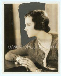 6m476 SYLVIA SIDNEY 8x10 still '31 wonderful profile portrait of the actress from City Streets!