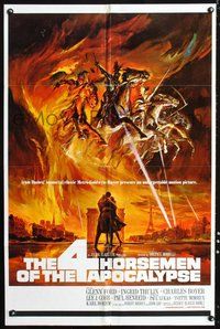 6p011 4 HORSEMEN OF THE APOCALYPSE 1sh '61 really cool artwork by Reynold Brown!