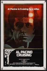 6p265 CRUISING 1sh '80 William Friedkin, undercover cop Al Pacino pretends to be gay!