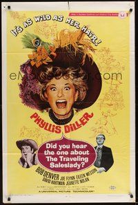6p290 DID YOU HEAR THE ONE ABOUT THE TRAVELING SALESLADY 1sh '68 Bob Denver, Phyllis Diller
