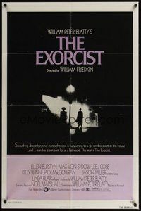 6p330 EXORCIST 1sh '74 William Friedkin, Max Von Sydow, William Peter Blatty horror classic!