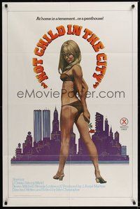 6p459 HOT CHILD IN THE CITY 1sh '79 John Holmes, L'Oriele, At home in a tenement...or a penthouse!