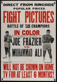 6p495 JOE FRAZIER VS MUHAMMAD ALI FIGHT PICTURES 1sh '71 boxing battle of champions!