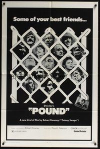 6p694 POUND 1sh '70 Robert Downey's really bizarre black comedy with people as dogs!