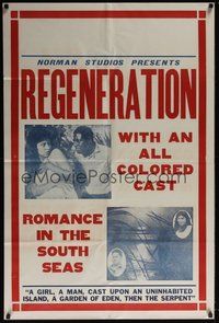 6p723 REGENERATION 1sh '23 colored beauty Stella Mayo romance at sea with all colored cast!