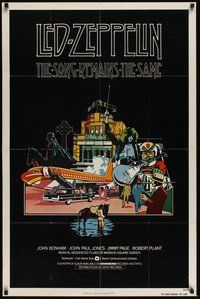 6p808 SONG REMAINS THE SAME int'l 1sh '76 Led Zeppelin, really cool rock & roll montage art!