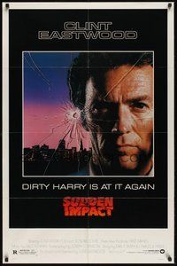 6p844 SUDDEN IMPACT 1sh '83 Clint Eastwood is at it again as Dirty Harry, great image!