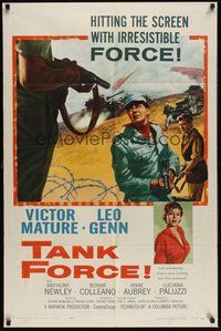 6p868 TANK FORCE 1sh '58 No Time To Die, Victor Mature, Leo Genn & Luciana Paluzzi!