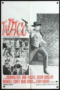6p956 WACO military 1sh '66 cool image of gunslinger Howard Keel!
