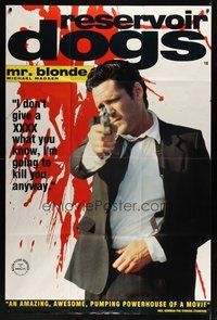 6r203 RESERVOIR DOGS English 40x60 '92 Quentin Tarantino, Michael Madsen as Mr. Blonde!