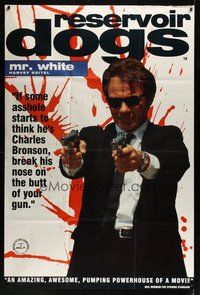 6r202 RESERVOIR DOGS English 40x60 '92 Quentin Tarantino, Harvey Keitel as Mr. White!