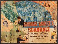 6r080 GEORGE WHITE'S SCANDALS red title 1/2sh '34 Rudy Vallee, Jimmy Durante, Alice Faye