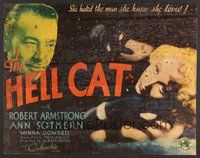 6r082 HELL CAT 1/2sh '34 Ann Sothern hated Robert Armstrong, the man she thought she loved!