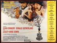6r062 GREAT TRAIN ROBBERY subway poster '79 Sean Connery, Sutherland & Lesley-Anne Down by Jung!