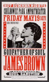 6r135 HOT SUMMER NIGHTS Yee-Haw special 16x27 '00s James Brown in concert, Soul Brother no.1!
